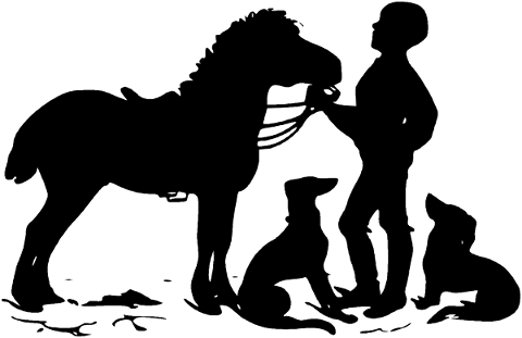 silhouette-horse-boy-dogs-outdoor-4967056