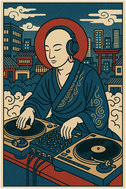 zen-dj-japanese-art-buddhist-dj-9871278