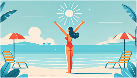 ai-generated-woman-beach-sun-9180053