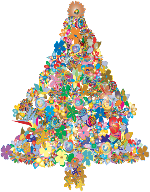 christmas-tree-christmas-flowers-6844002