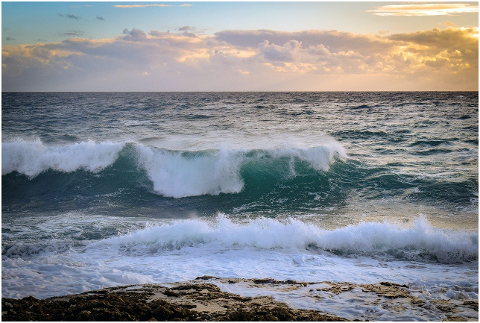 sea-waves-sunset-dusk-coast-5975484