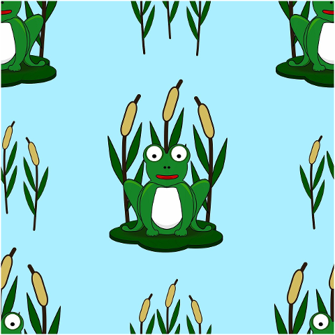 frog-water-lily-pattern-pond-8877561