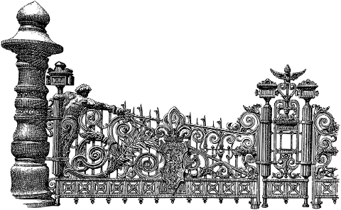 gate-entrance-line-art-exit-door-7210432