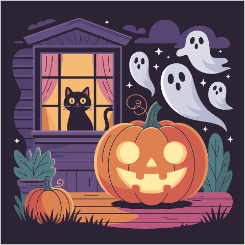 halloween-pumpkin-black-cat-ghost-9909978