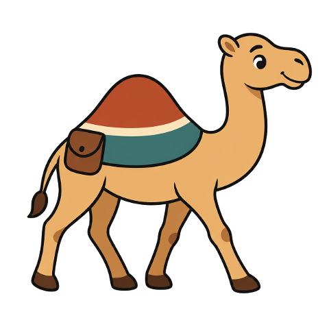 camel-mascot-cartoon-cute-sticker-10314176