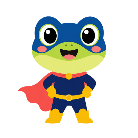 frog-superhero-cape-mask-cute-10314913