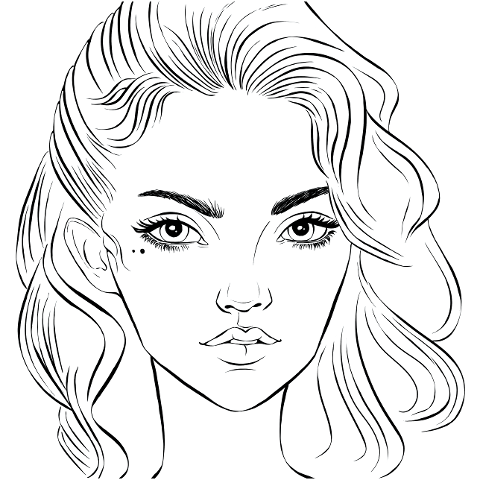 woman-face-line-art-girl-beautiful-6184474