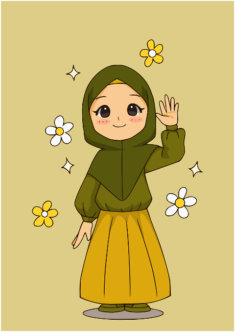muslim-hijab-child-cartoon-doodle-7747745