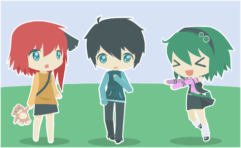 trio-anime-cartoon-chibi-7346670