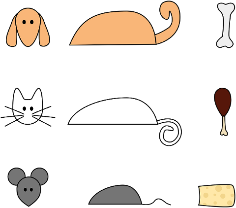 animal-set-cut-out-cat-dog-mouse-7053962