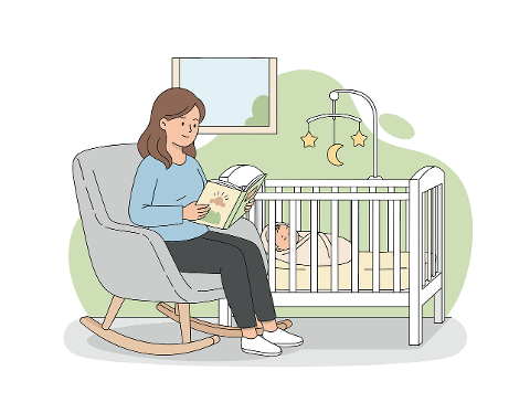 newborn-care-mother-reading-9839248