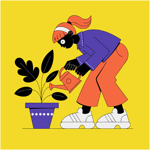 girl-plant-planting-nature-cartoon-10368897