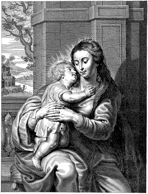 virgin-mary-baby-jesus-line-art-6091163