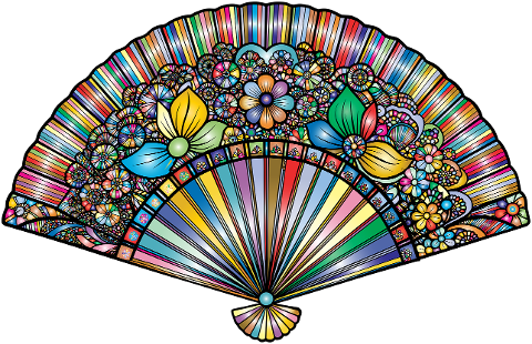 hand-fan-fan-cooling-floral-9637912