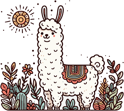 llama-doodle-cute-sketch-cartoon-8589376