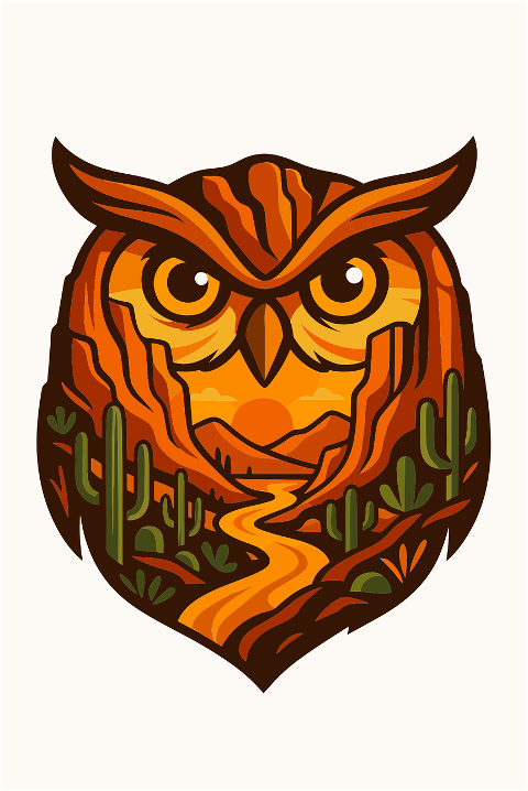owl-desert-canyon-sunset-cacti-10212078