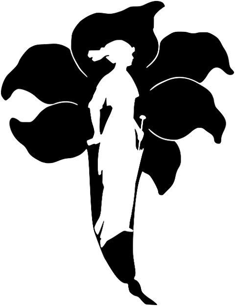 woman-flower-lily-plant-silhouette-7893355