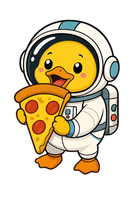 duck-astronaut-pizza-cartoon-10298351