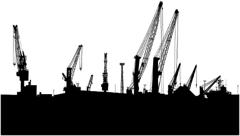 cranes-industry-silhouette-7297679