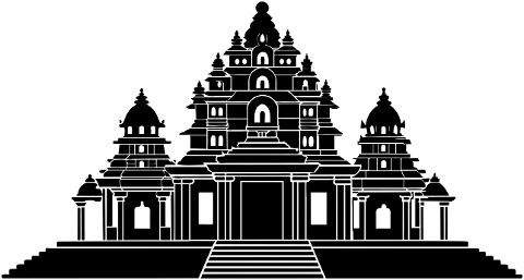 hindu-temple-landscape-silhouette-8940542