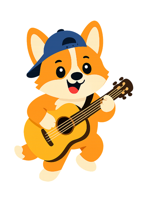 fox-guitar-cartoon-cute-kid-music-10301893