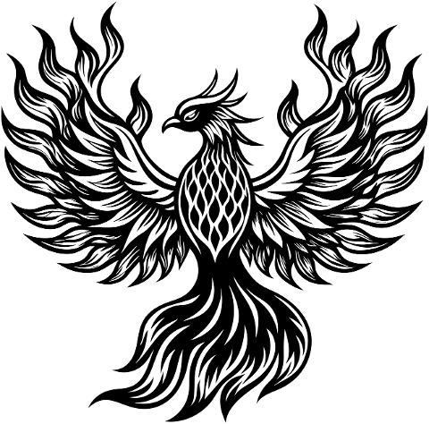 ai-generated-phoenix-line-art-bird-8906963
