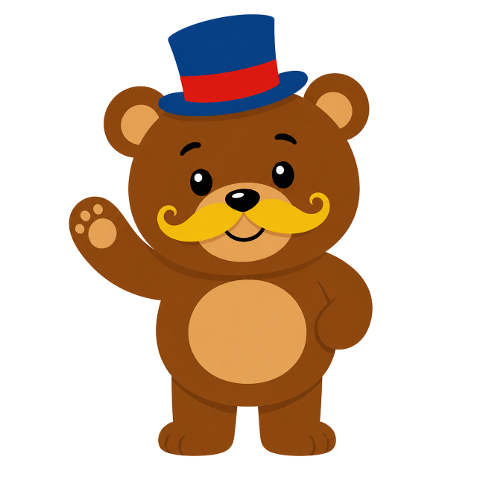 bear-cartoon-cute-mustache-hat-10292874