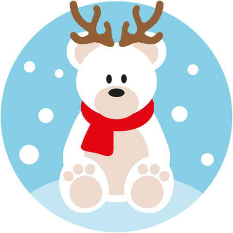 polar-bear-christmas-reindeer-yule-4642542