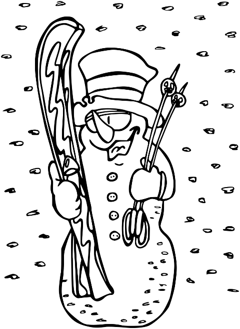 snowman-skier-snow-ski-sport-6769110