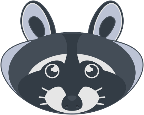 raccoon-gray-blue-animal-design-4657587