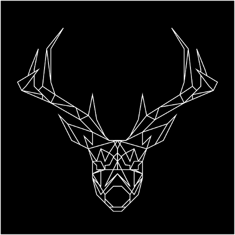 stag-design-polygonal-art-line-art-7347053