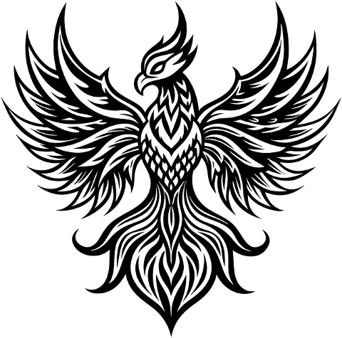 ai-generated-phoenix-line-art-bird-8906973