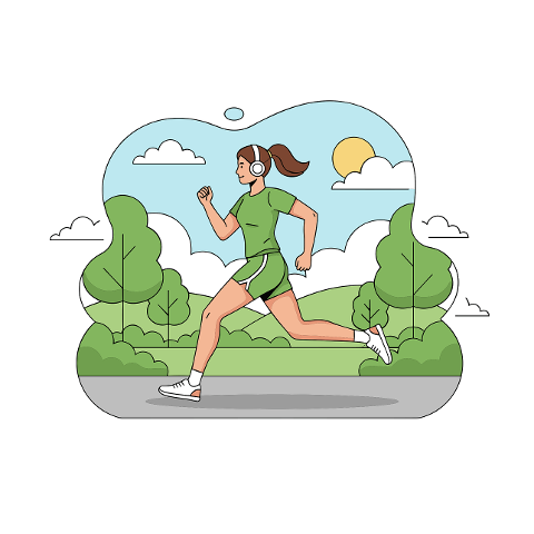 jogging-illustration-woman-running-10080443