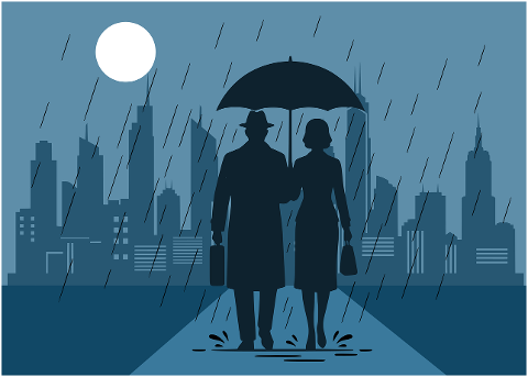 rain-couple-walking-silhouette-9888273