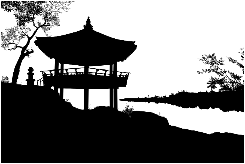 temple-silhouette-trees-river-8086115