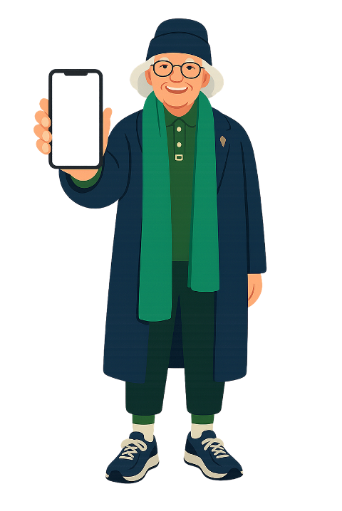 elderly-character-tech-savvy-senior-10005314