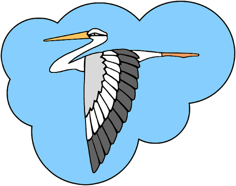 bird-digital-drawing-stork-fly-7605467
