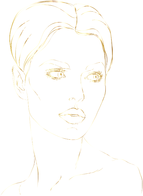 woman-portrait-line-art-gold-7175206