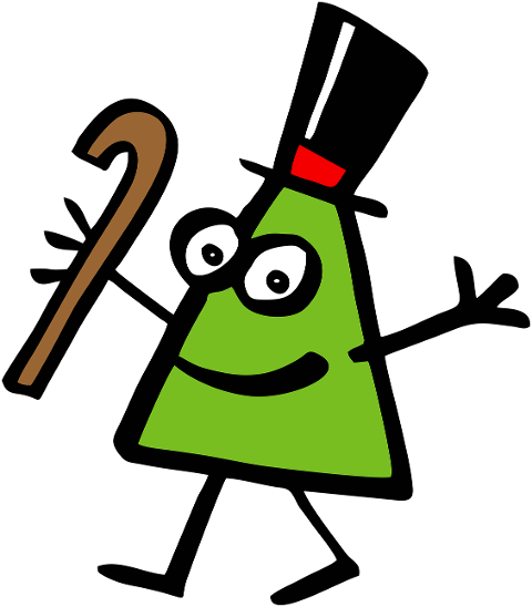 dancing-green-triangle-cutout-9264032