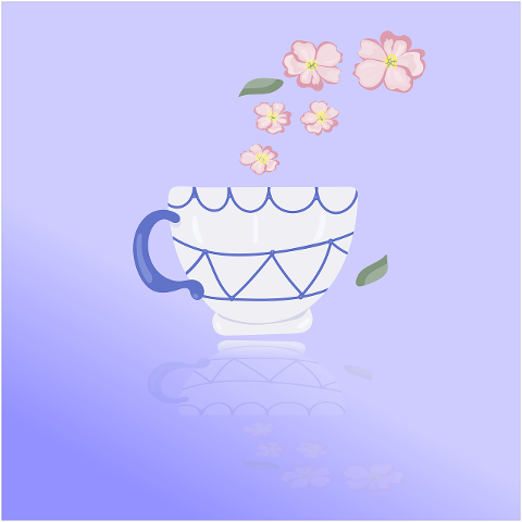 flowers-gradient-cup-tea-spring-7201544