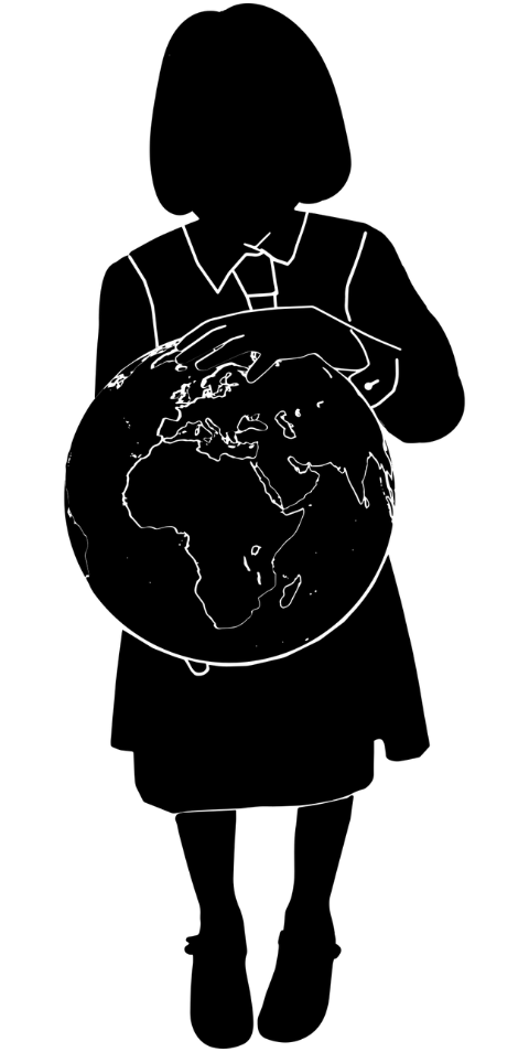 silhouette-little-girl-holding-earth-7204367