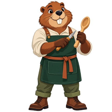 beaver-chef-wooden-spoon-apron-10487703