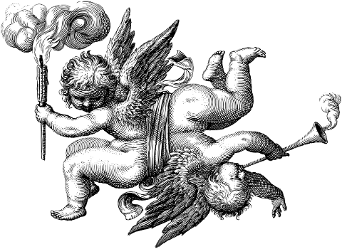 cherubs-angels-line-art-religion-7476847