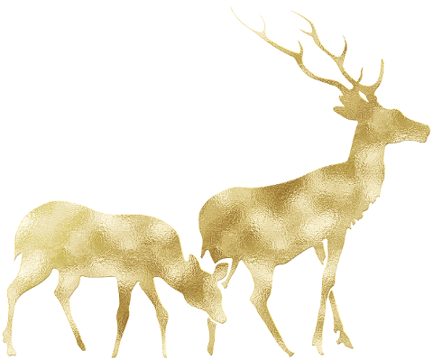 deer-animals-gold-foil-6007990