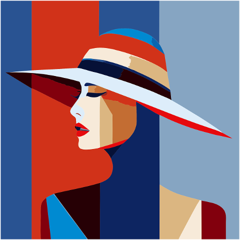 woman-hat-pop-art-painting-artwork-7610770