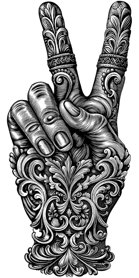 ai-generated-peace-hand-sign-harmony-9645466