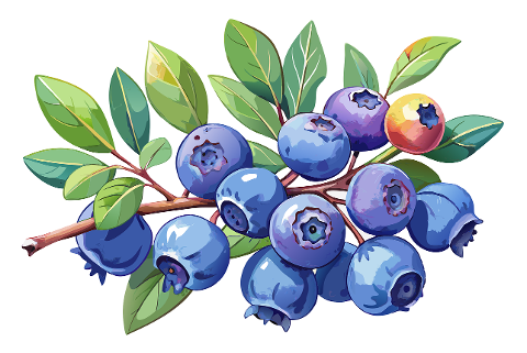 ai-generated-blueberries-watercolor-8893907