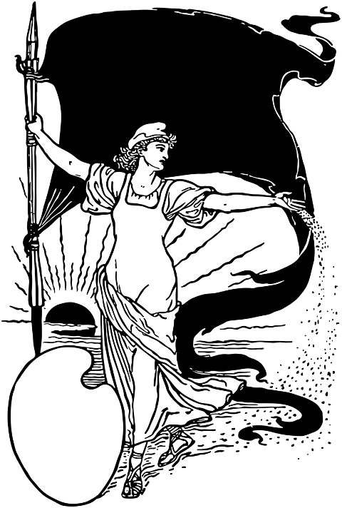 art-nouveau-woman-line-art-banner-7185196