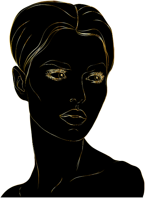 woman-portrait-silhouette-line-art-7175205