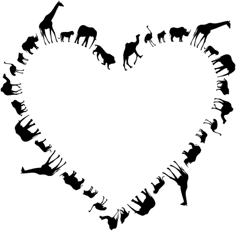 animals-africa-silhouette-heart-5184508
